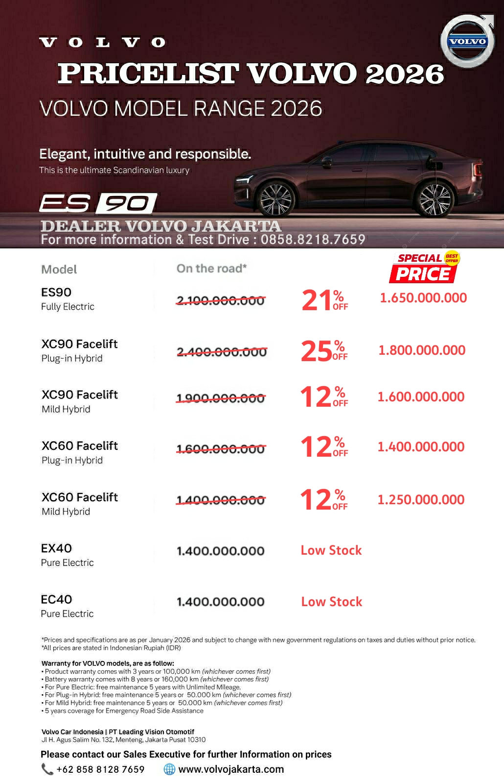 Promo Volvo Jakarta Indonesia 2026